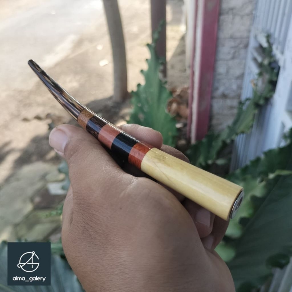 GALERY_ALMA ( 15cm ) once cangklong / once pipa rokok / padutan / sedotan  berbagai macam jenis kayu