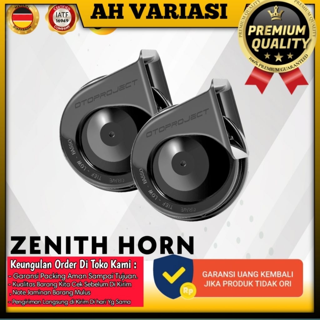 Otoproject Klakson Mobil Keong Horn Zenith + Soket Khusus Grand Innova 2009-2015