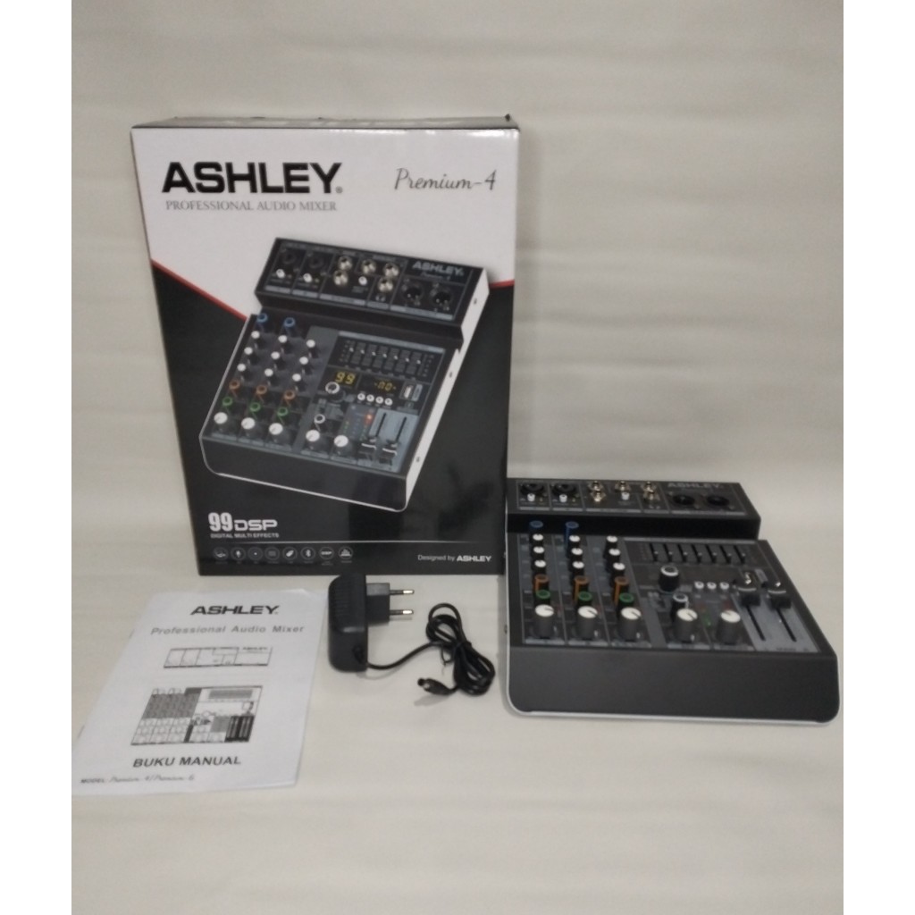 MIXER AUDIO ASHLEY PREMIUM4 / PREMIUM 4 4 CHANNEL USB BLUETOOTH