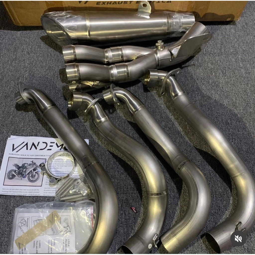 KNALPOT VANDEMON TITANIUM FULLSYSTEM KAWASAKI H2