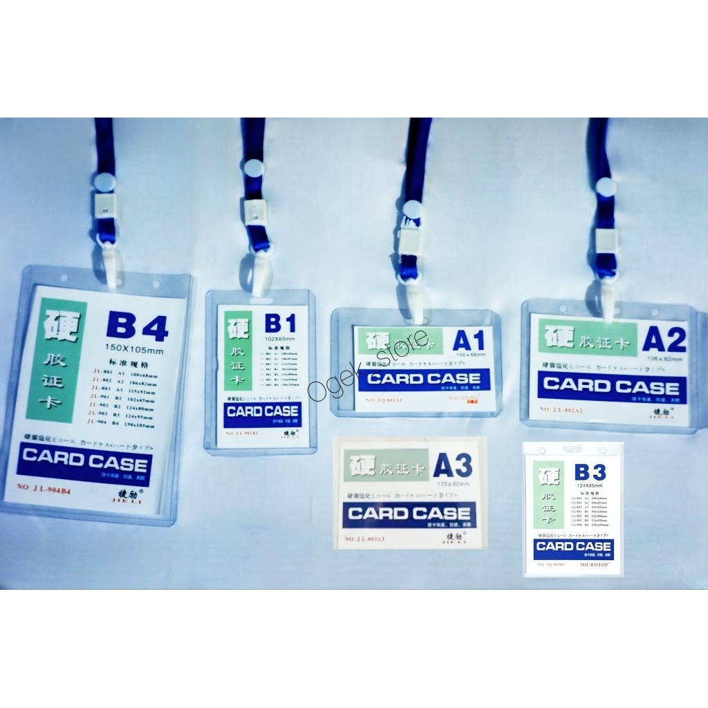 ID CARD PLASTIK/MIKA/ GANTUNGAN SET ID CARD DAN TALI / NAME TAG