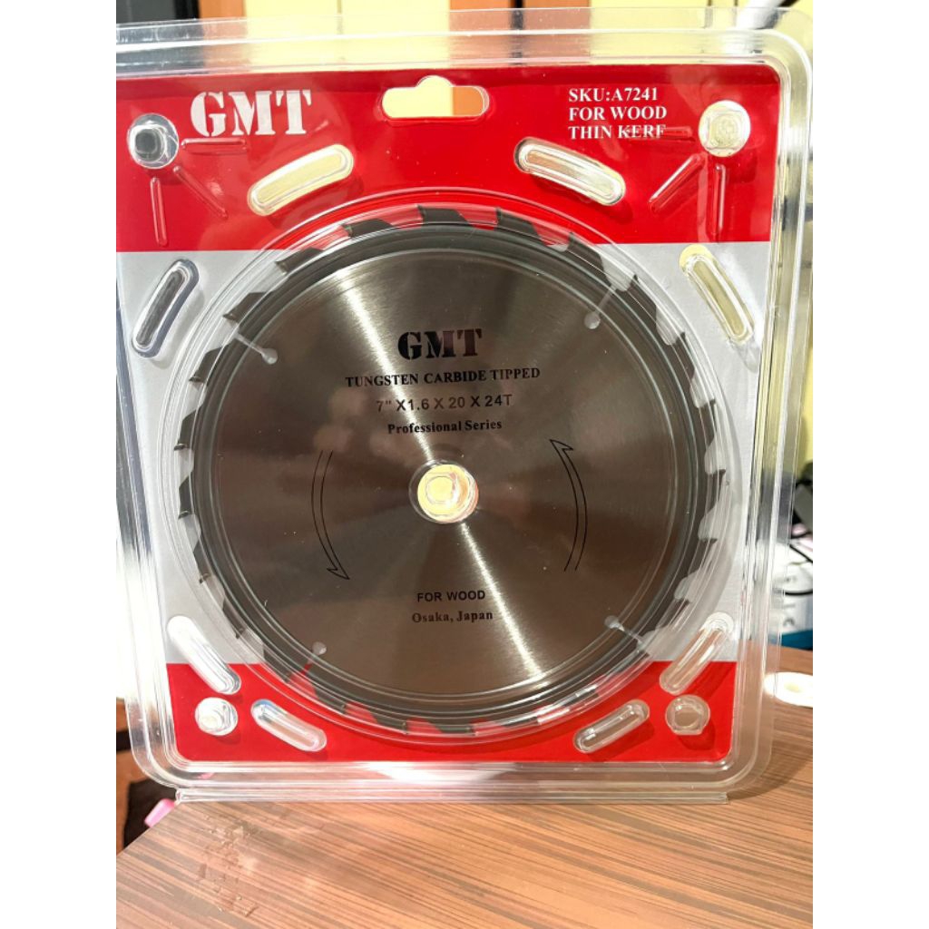 MATA GERGAJI POTONG KAYU GMT 7" ×24T /MATA CIRCULAR SAWA GMT 7INCH ×24T