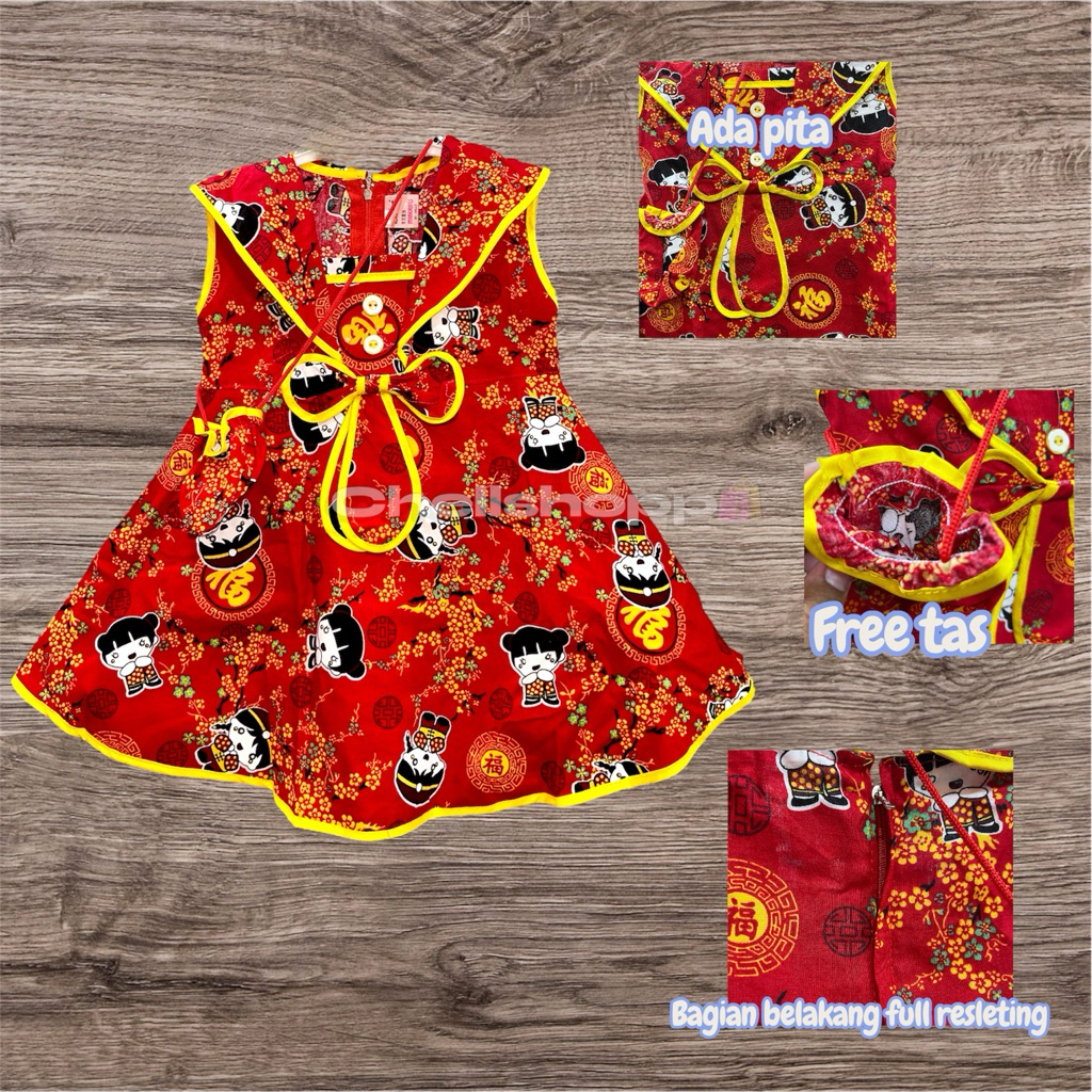 Baju CINA cewek bayi-anak (miauwli)