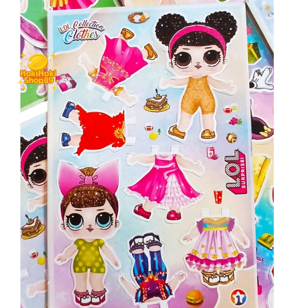 Mainan Boneka Pasang Kertas/Mainan Anak Perempuan/Mainan Jadul/Mainan Edukasi/Mainan Murah