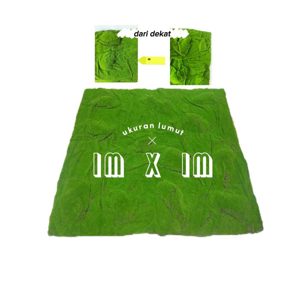 Lumut Sintetis/Lumut artificial/Lumut premium/Bunga plastik