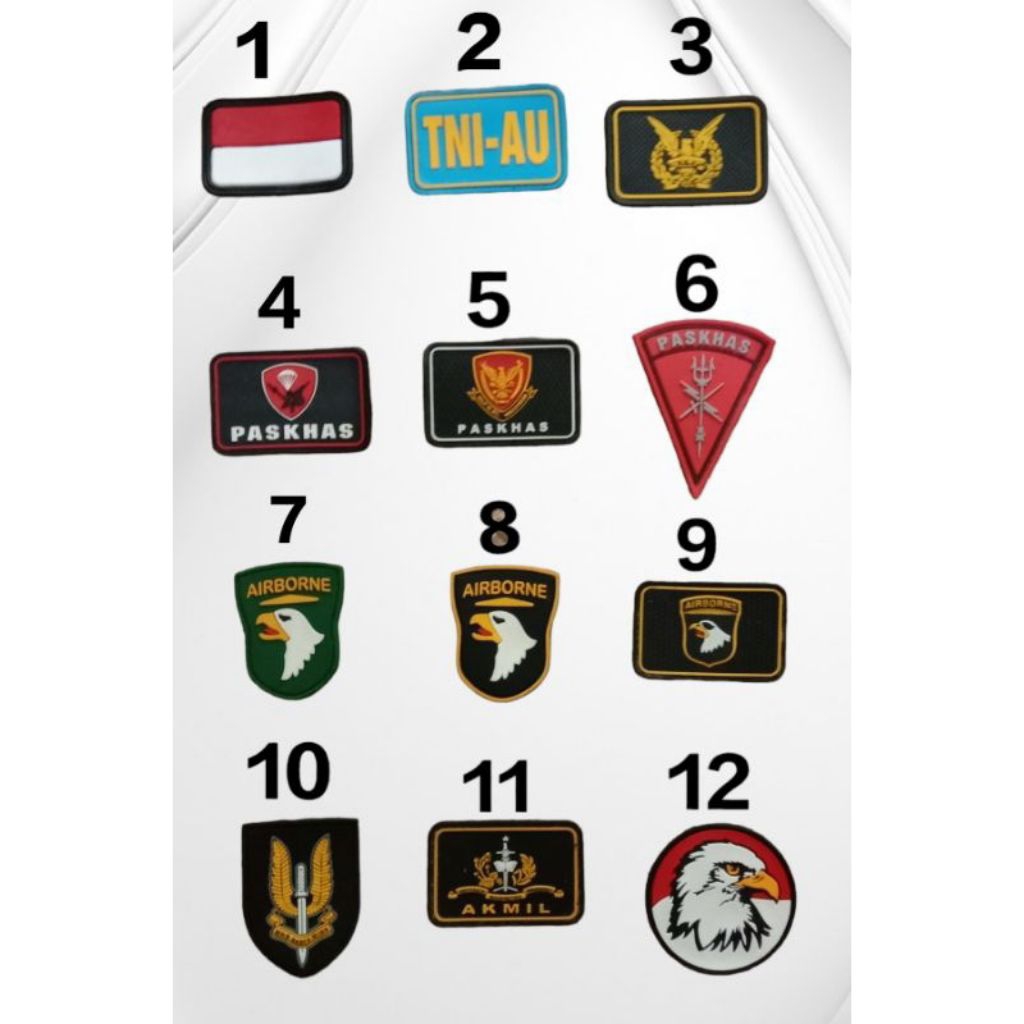 Logo rubber patch TNI AU