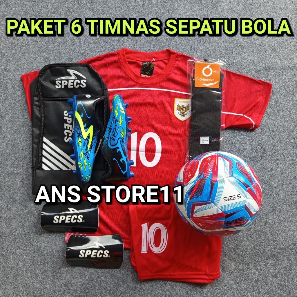 PROMO TERBATAS Sepatu Bola Anak Specs Dragon Terlaris, Paket Komplit Sepatu Bola Specs Anak SD SMP P