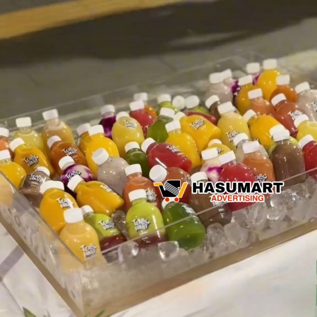 Tempat Es Batu Akrilik (Size M) / Wadah Jus Buah Akrilik / Kotak Es Batu / Tempat Jus / Tempat Minim