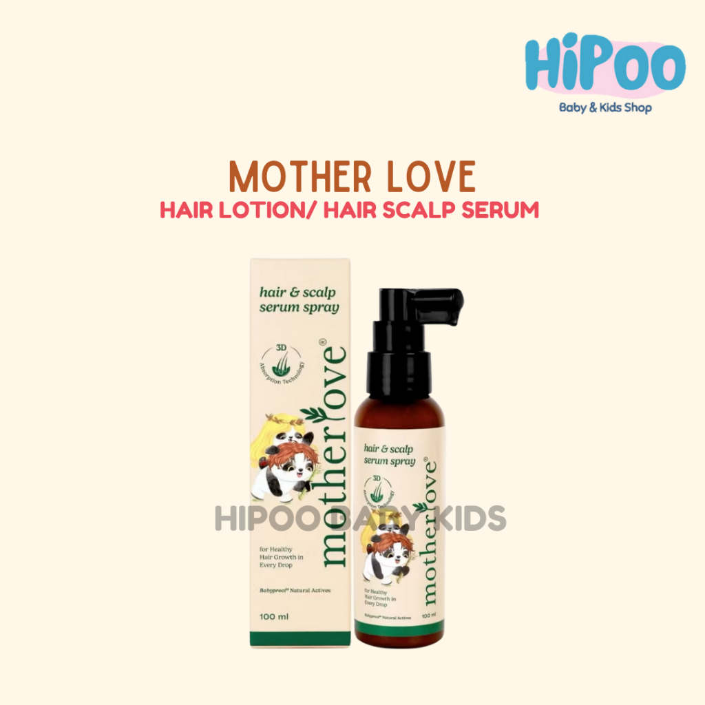 Motherlove Hair & Scalp Serum - Serum Organik Penumbuh Rambut Anak - Natural Base - Hair Lotion Cott