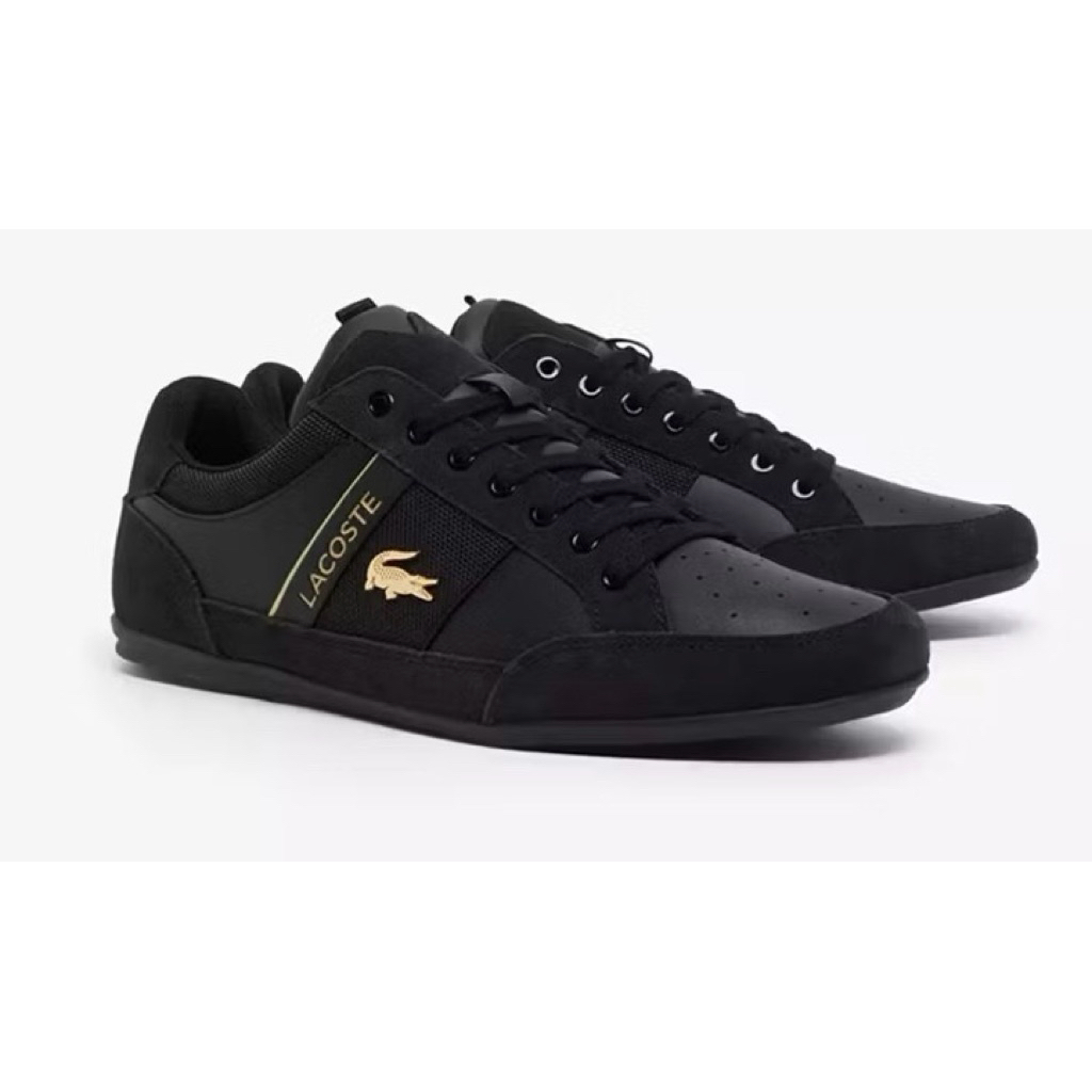 Sepatu Pria Lacoste Men's Chaymon Suede Sneakers - Black
