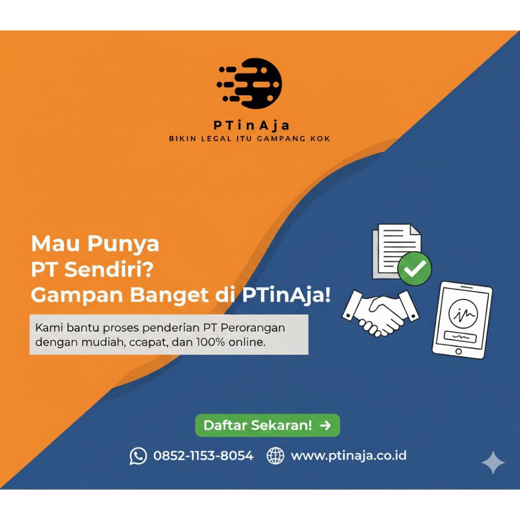 jasa pendirian PT perorangan