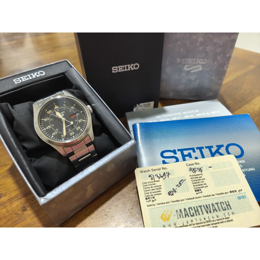 JAM TANGAN SEIKO MILITARY 4R36-10A0 PRELOVED
