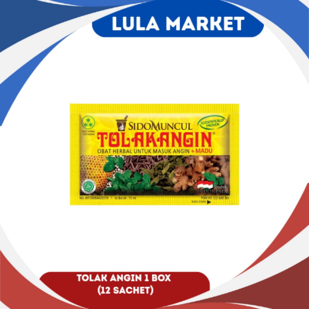 Tolak angin + madu / Sidomuncul Tolak Angin / Tolak angin 1 box isi 12