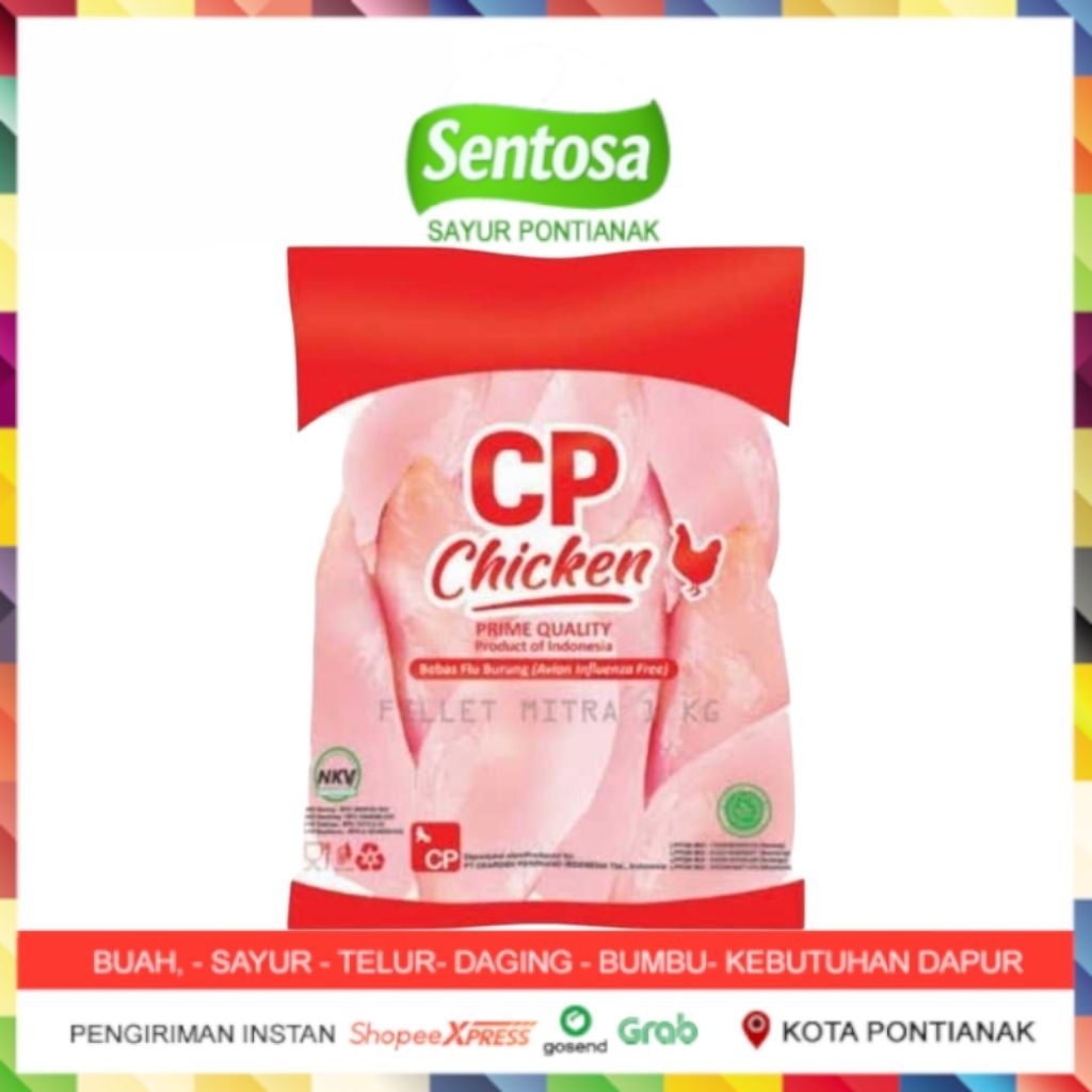 Dada Ayam Fillet CP 1kg Sentosa Sayur Pontianak