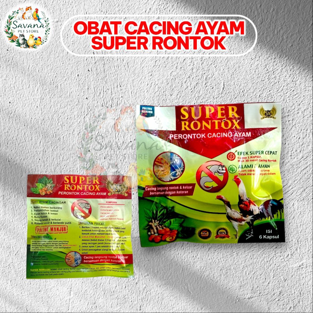 Obat Cacing Ayam Paling MANJUR – SUPER RONTOK SN Herbal Ampuh