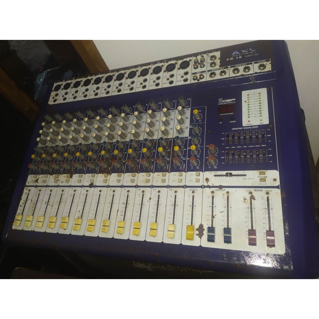 Power mixer AXL audion PD12  sudah include power amplifier