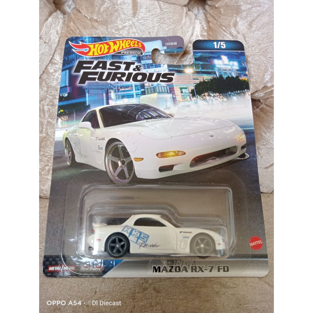 Hotwheels Premium Mazda RX-7 FD Fast n Furious Series