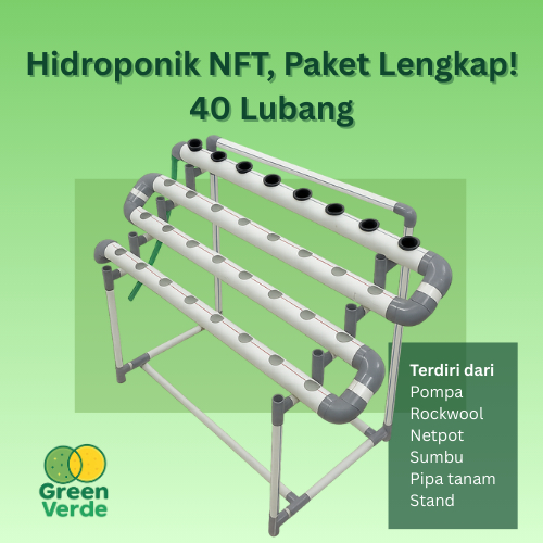 Instalasi Modul Paket Set Hidroponik NFT, 1 Set lengkap, starter kit