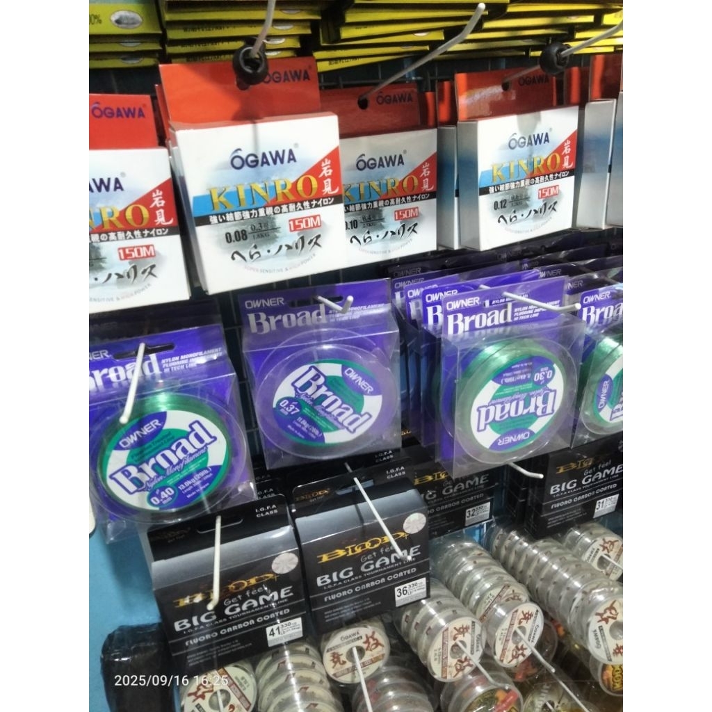 SENAR OGAWA KINRO 0.06 SAMPAI 0.26 MM 150 METER