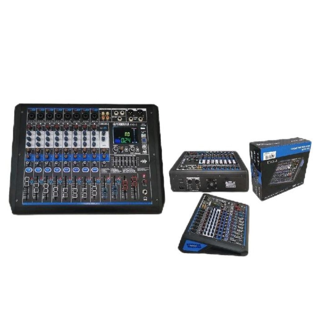 Power Mixer Yamaha EMX-8 Reverb 256dsp 8 Channel EMX8 8ch 256 dsp 8 channel EMX