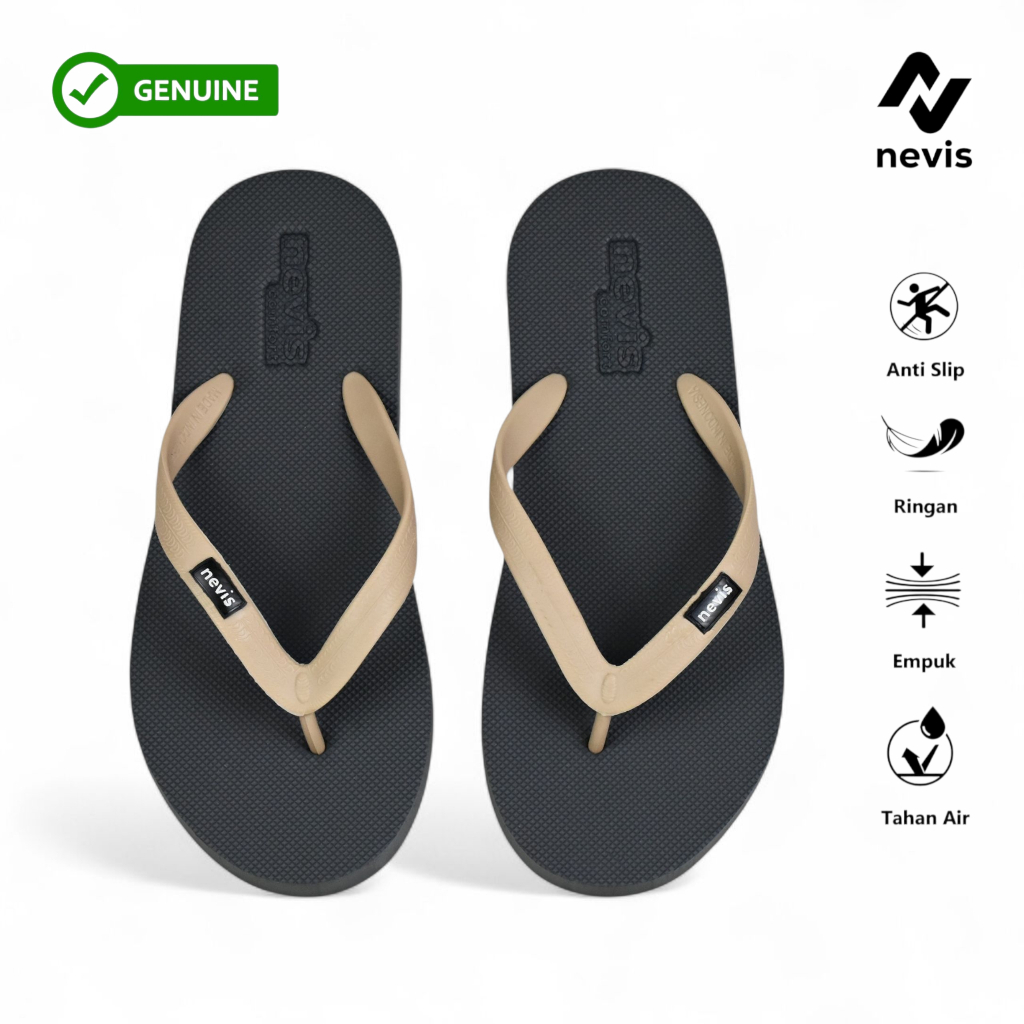 NEVIS Sandal Japit Pria Wanita Jumbo Big Size 39-46 Comfort Original Sendal Jepit Karet Premium