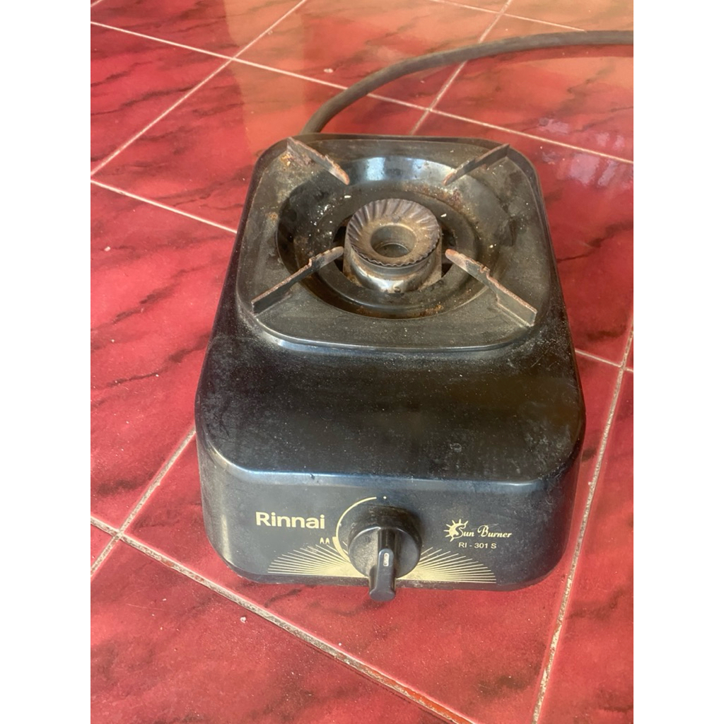 kompor rinnai 1 tungku + selang + regulator sesuai photo