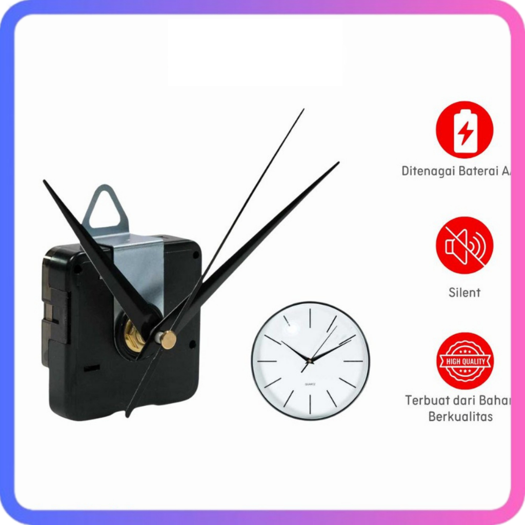 MESIN JAM DINDING / MESIN JAM DINDING QUARTZ / MESIN JAM DINDING Mesin Jam Dinding DIY Replacement