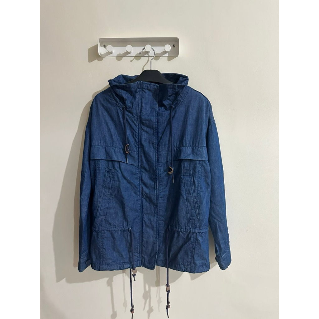 Codes Combine Cotton Longline Pocket Detail Jacket