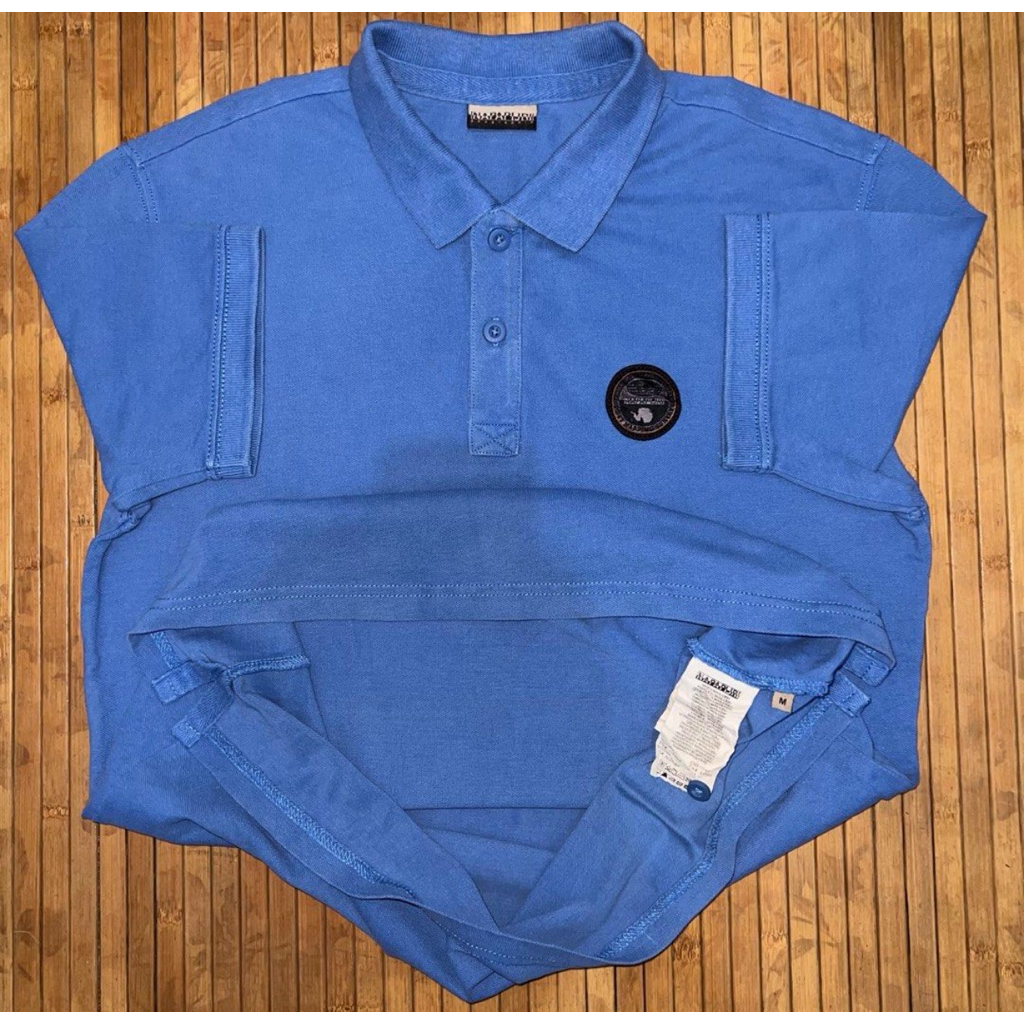 NAPAPIJRI CASUAL EMBROIDERY LOGO SHORT SLEEVE POLO SHIRT fred perry ellesse