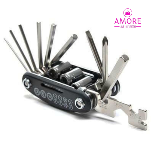 Kunci Set Lipat Mini 16in1 Kunci Shock Obeng Multifungsi Kunci L KUNCI SET LIPAT PORTABLE TRAVELING