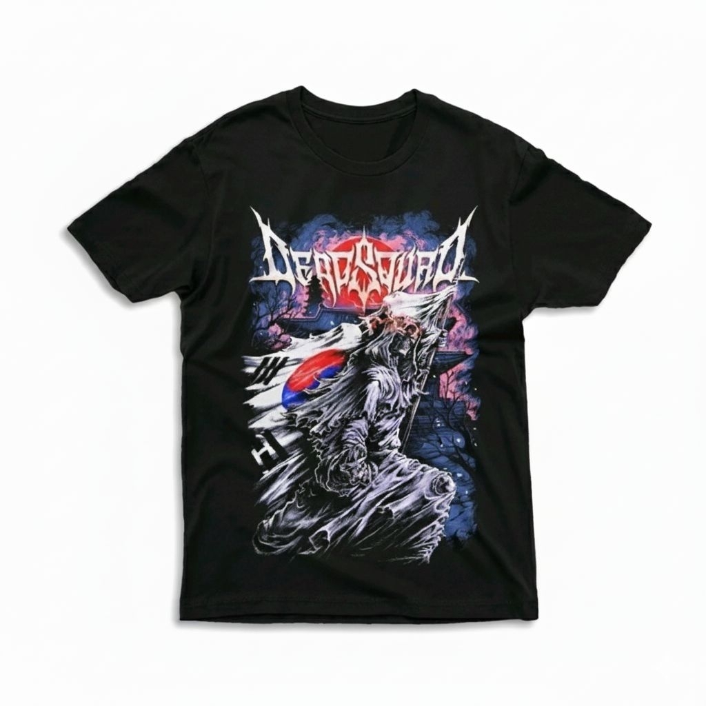 Kaos DeadSquad Tour Korea Cotton Combed 24s Unisex Tshirt Distro Atasan Pria Wanita Lengan Pendek Ke