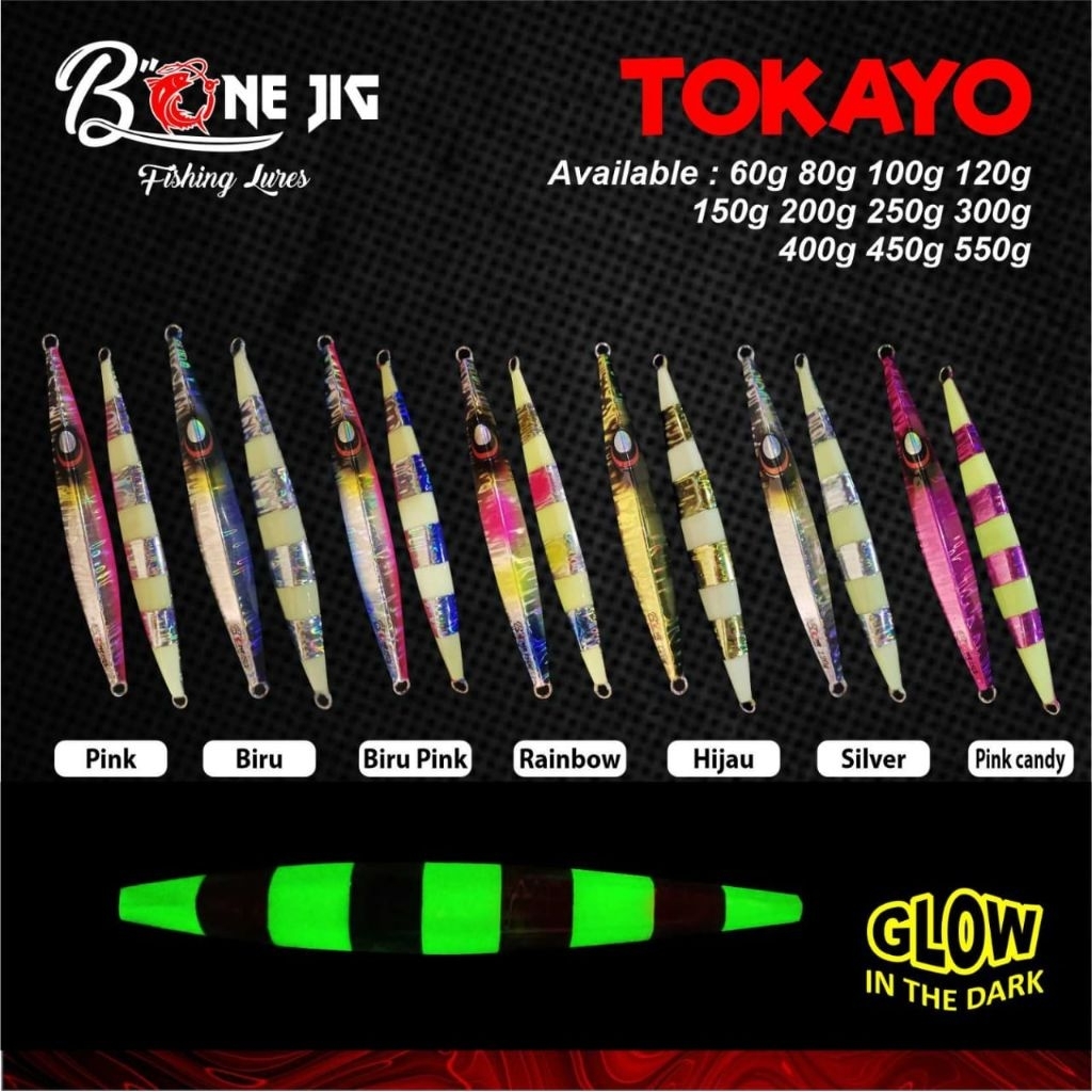 Metal jig Tokayo Bone jig 60g-250g