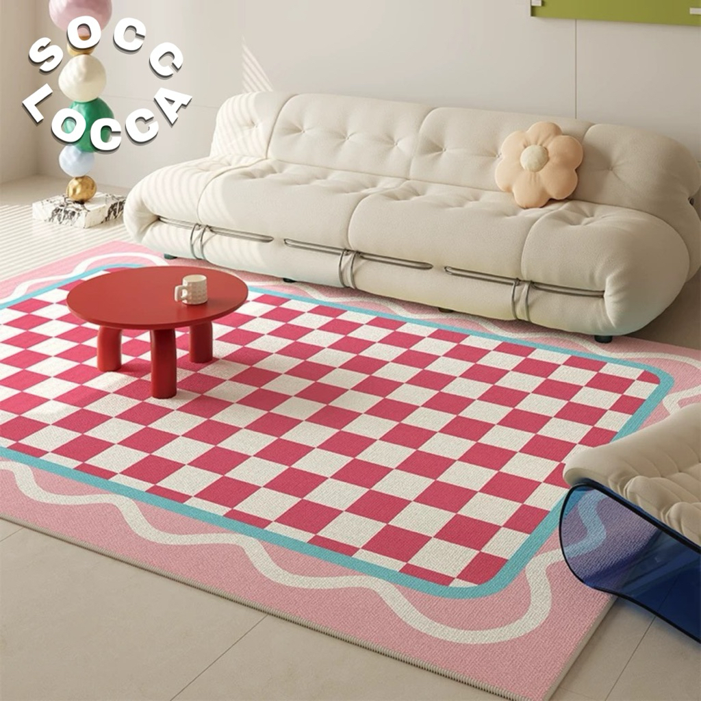 ✧ Soccalocca ✧ Aesthetic Korean Rug Karpet Aesthetic Korea untuk dekorasi kamar ruang tamu dapur rua