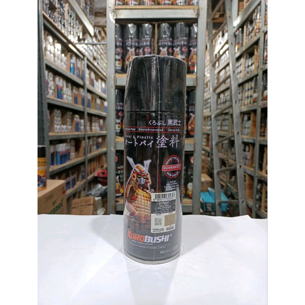SAMURAI PAINT H749* HONDA MATTE GREY/CAT SEMPROT/PILOX/SPRAY PAINT