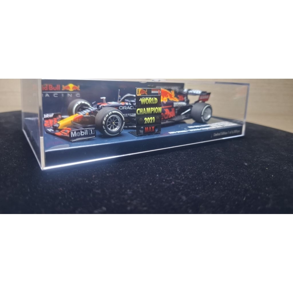 Minichamps 1/43 Miniatur Mobil Balap F1 Red bull Racing Rb16b Max Verstappen World Champion formula 