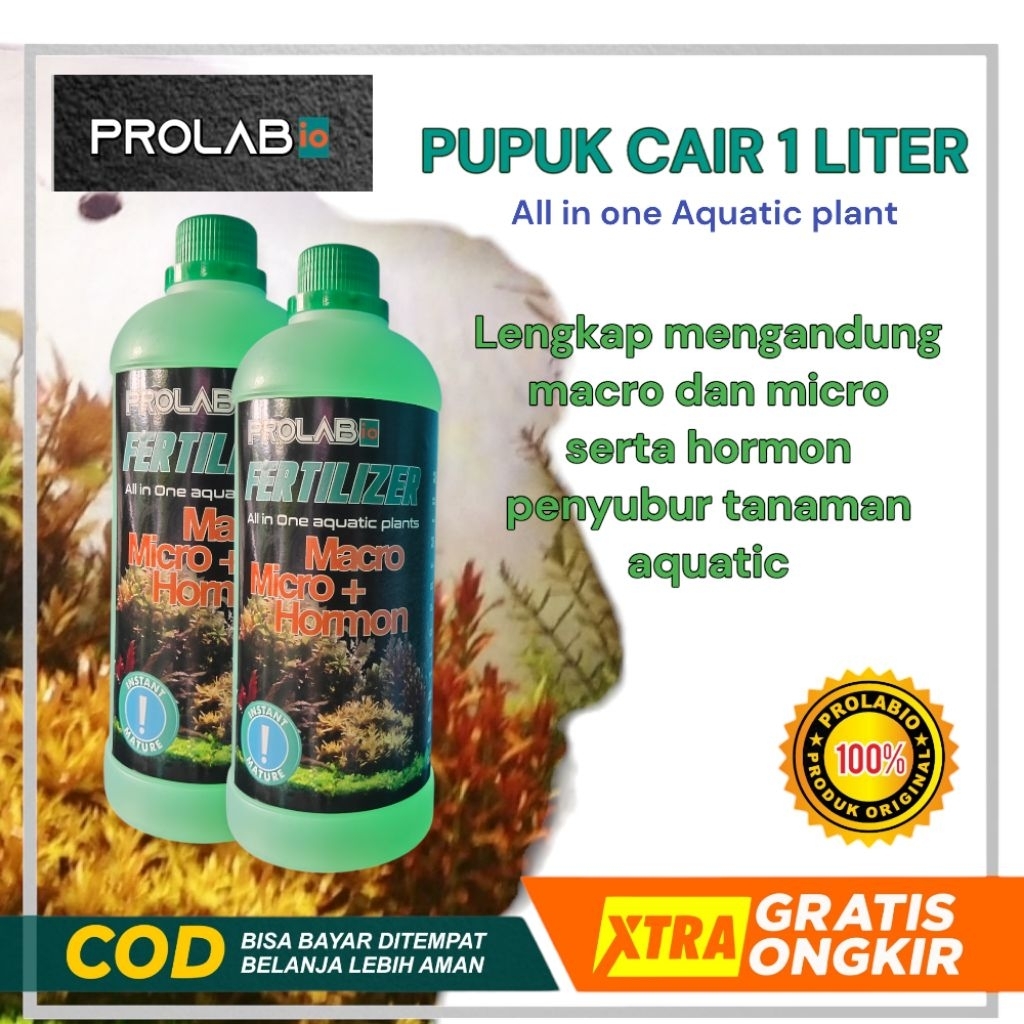 Pupuk Cair Aquascape Lengkap PROLABio 1 Liter – Makro Mikro All in One