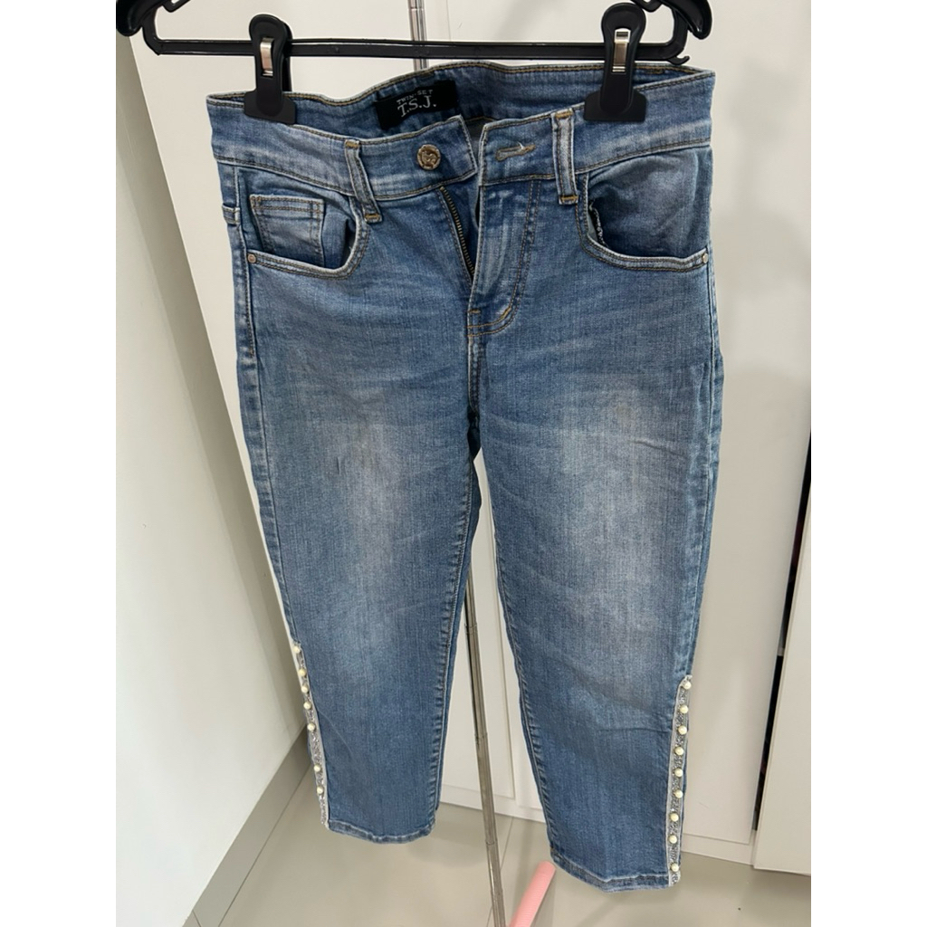 Celana Jeans Wanita 3/4 / Celana Denim Wanita 3/4