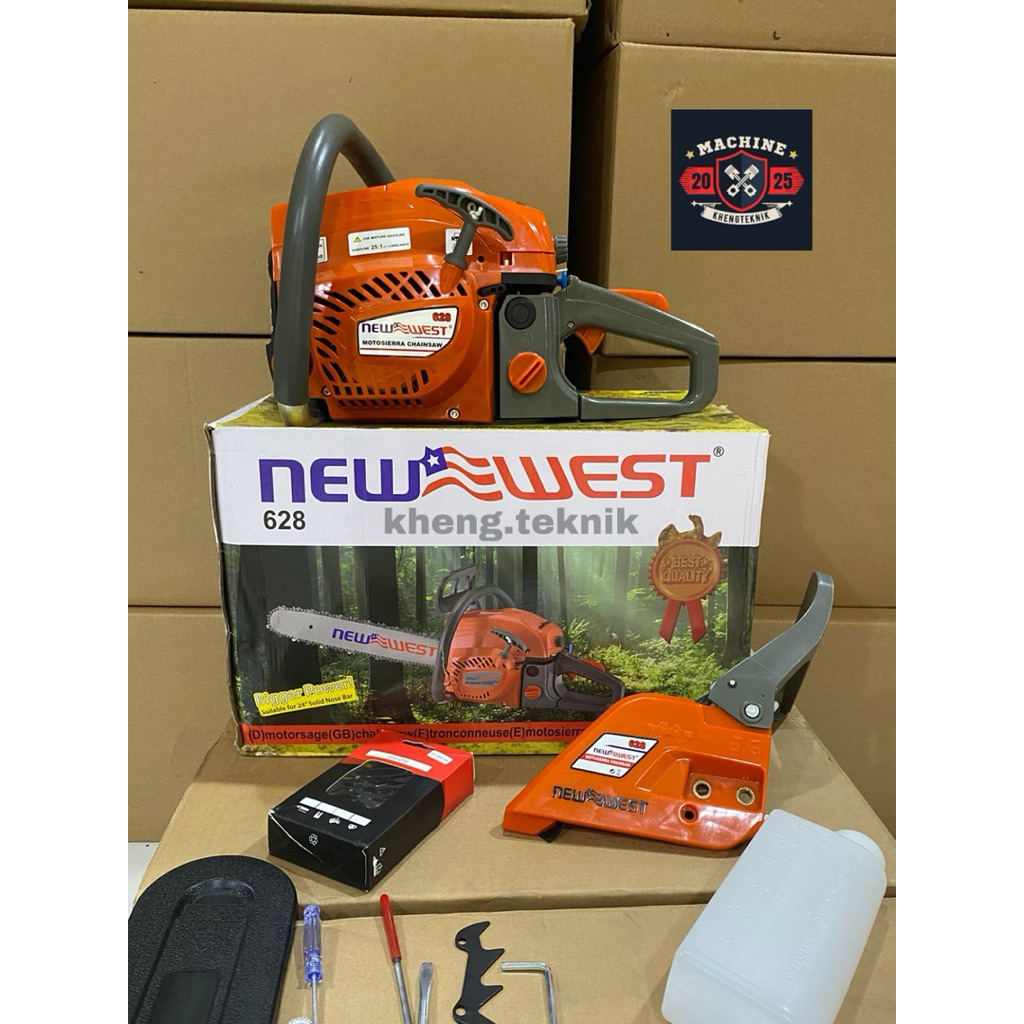 MURAH MESIN CHAINSAW / SENSO NEW WEST 628 BAR 22 INCH ORIGINAL