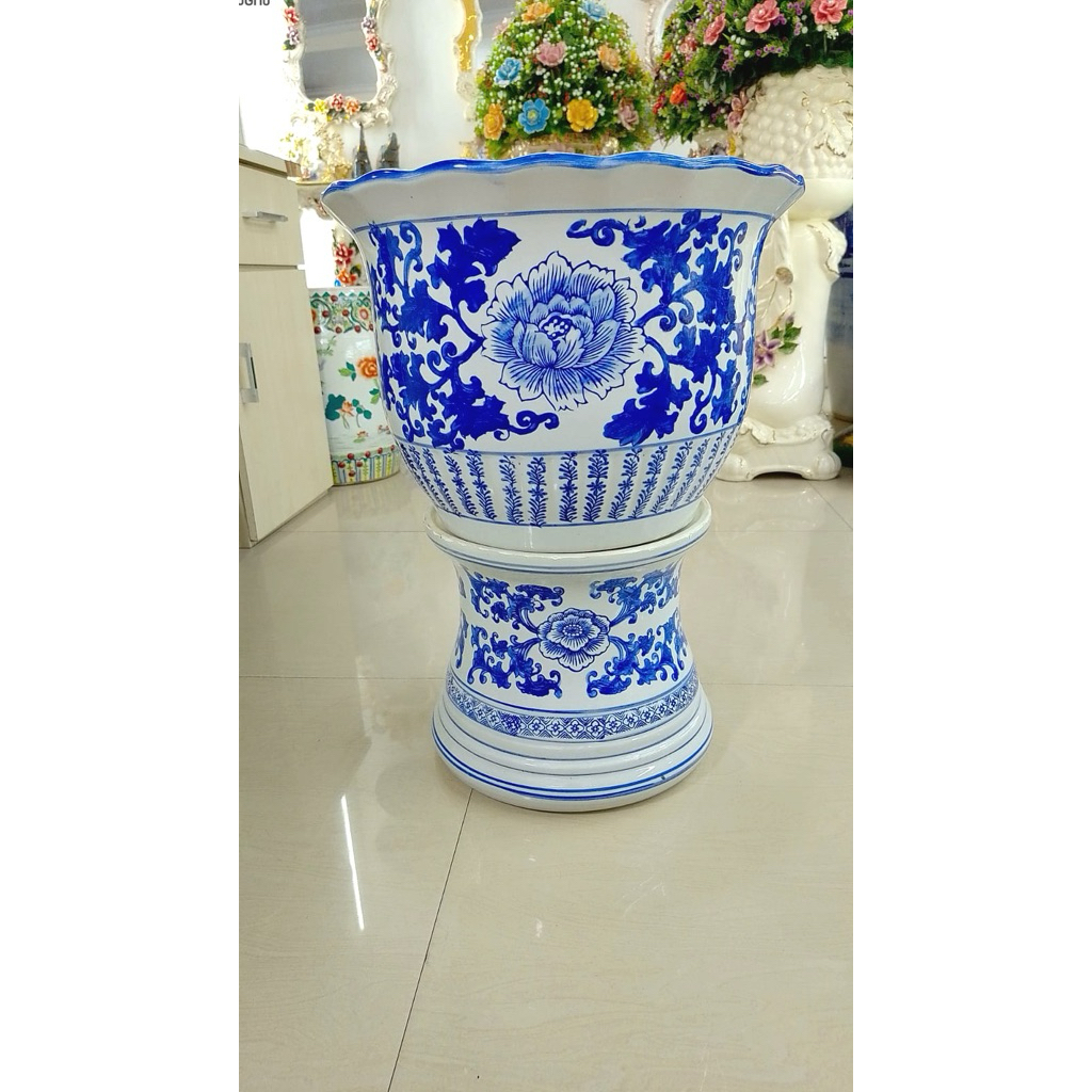 pot kaki bunga keramik