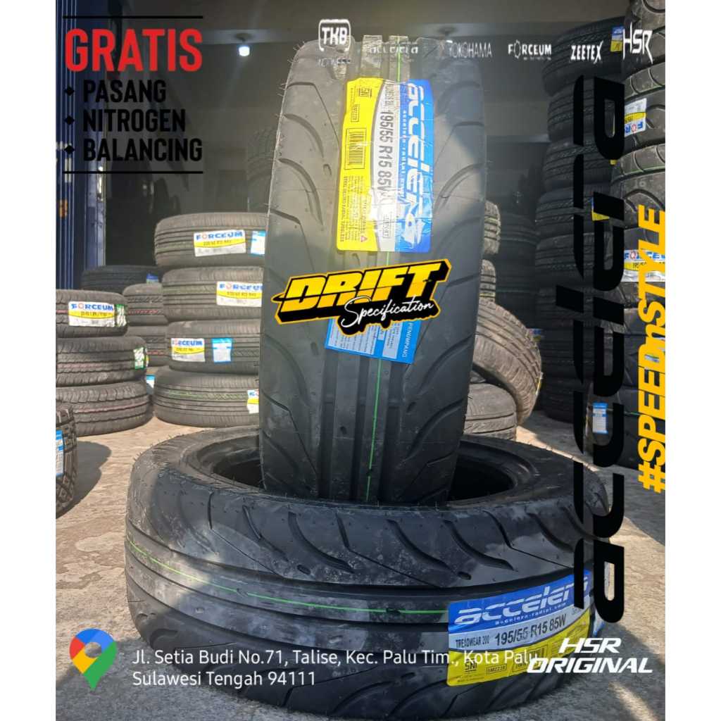 BAN MOBIL TUBLES 195 55 R15 ACCELERA 651 SPORT