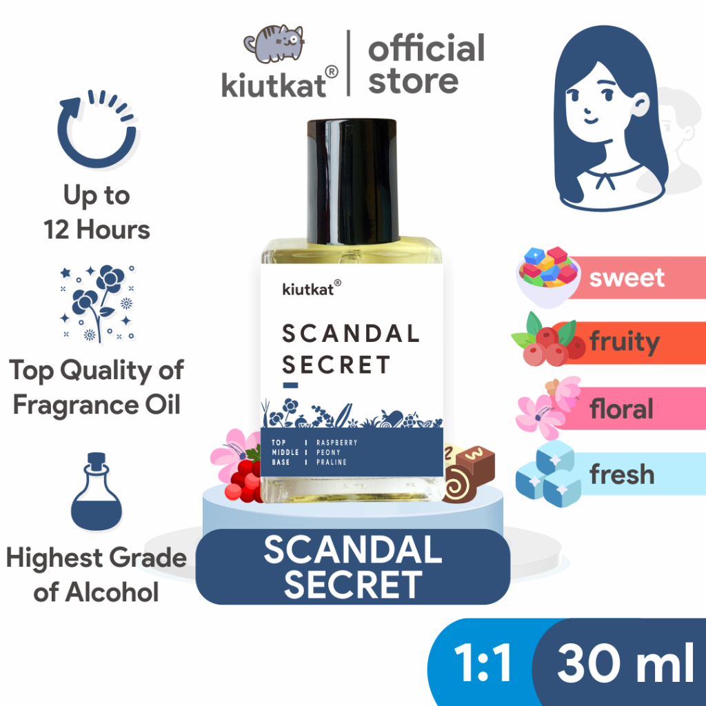 SCANDAL SECRET by LUZI - Parfum Wanita Original Isi 30ml | Searah VICTORIA'S SECRET - SCANDALOUS