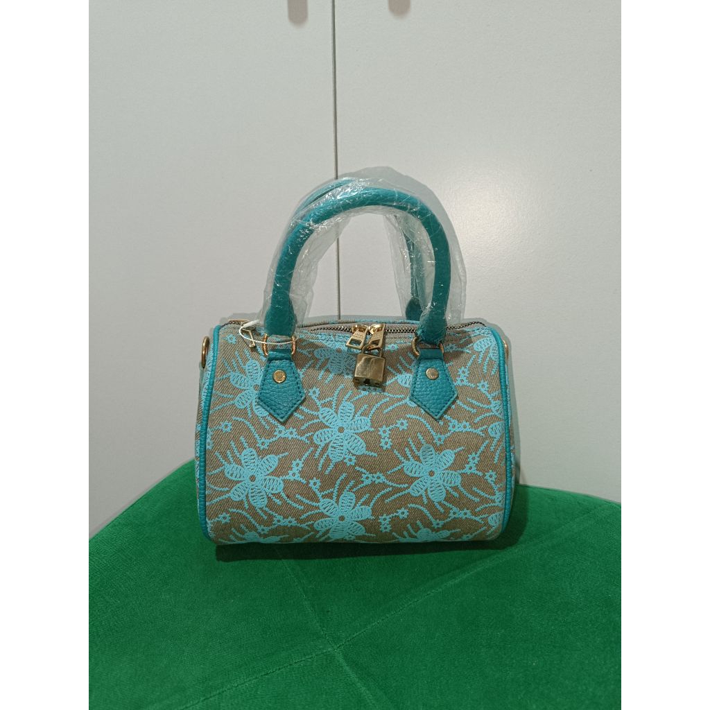 Tas selempang wanita speedy denim bordir