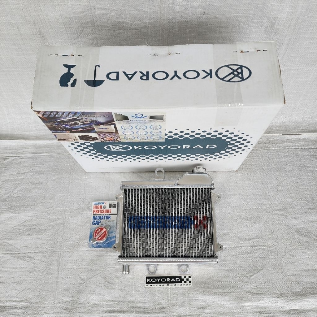 Radiator Almu Koyorad Ninja R SS + Tutup Radiator Koyorad Original
