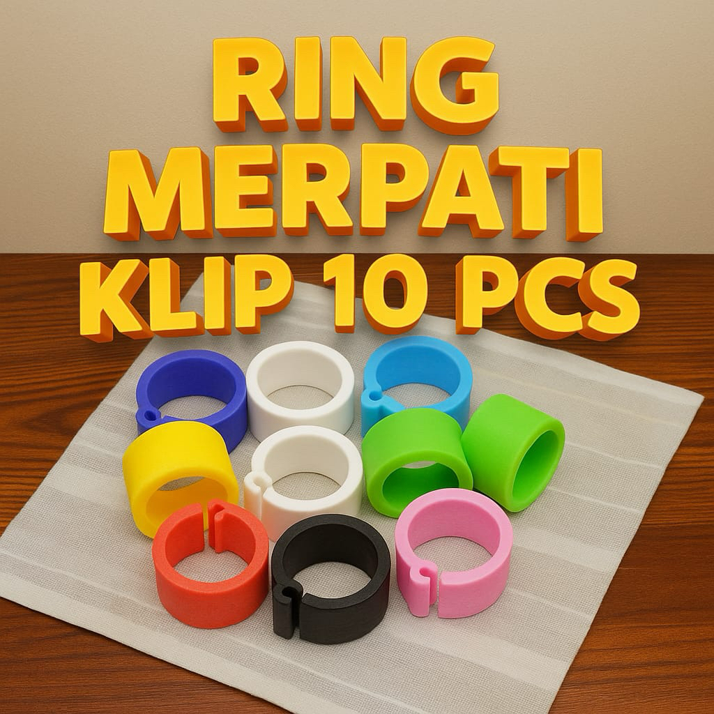 RING JEPIT PLASTIK POLOS GELANG KAKI BURUNG MERPATI KUAT TIDAK GAMPANG PATAH