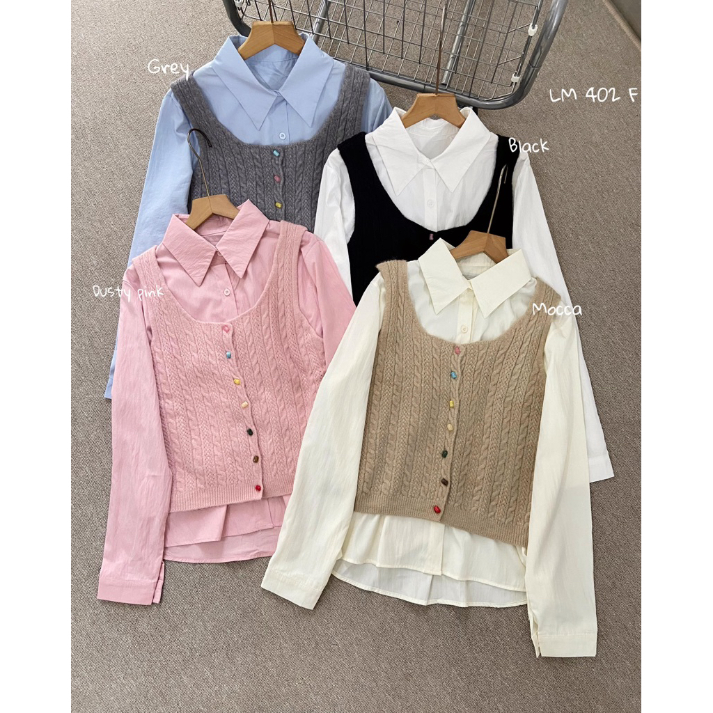 kemeja ves rajut imprt