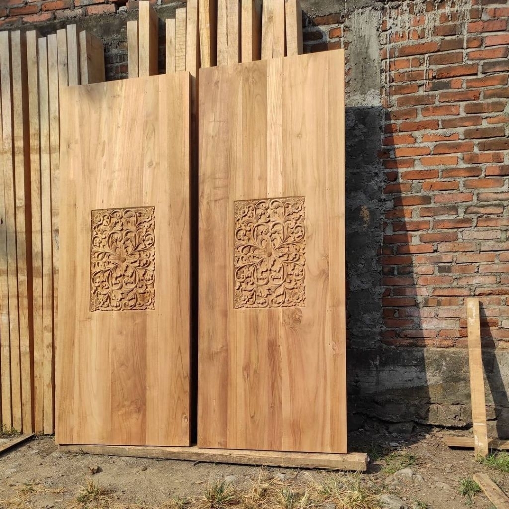 pintu jati solid pintu utama jati pintu rumah jati pintu minimalis jati pintu berkualitas jati pintu