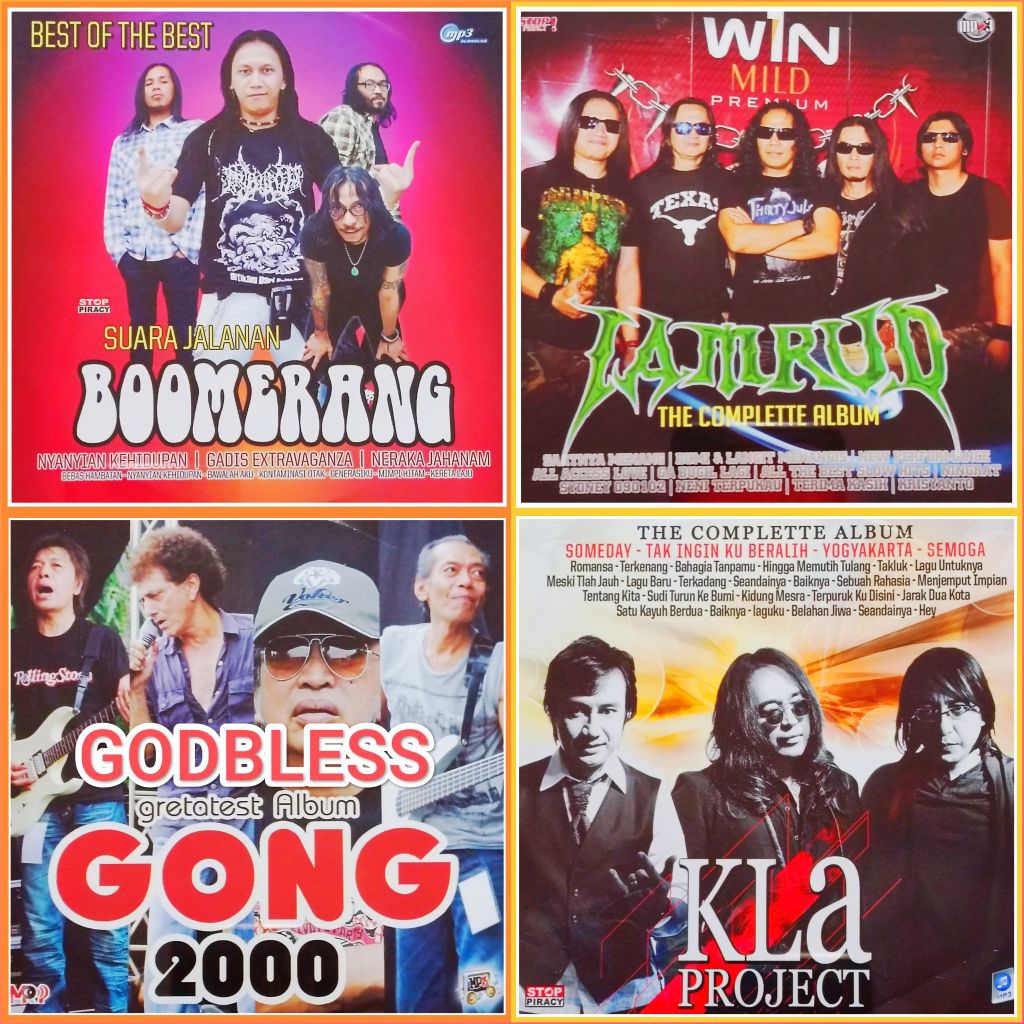 Kaset MP3 Lagu Pop BOOMERANG - JAMRUD - GODBLESS - KLA PROJECT Album