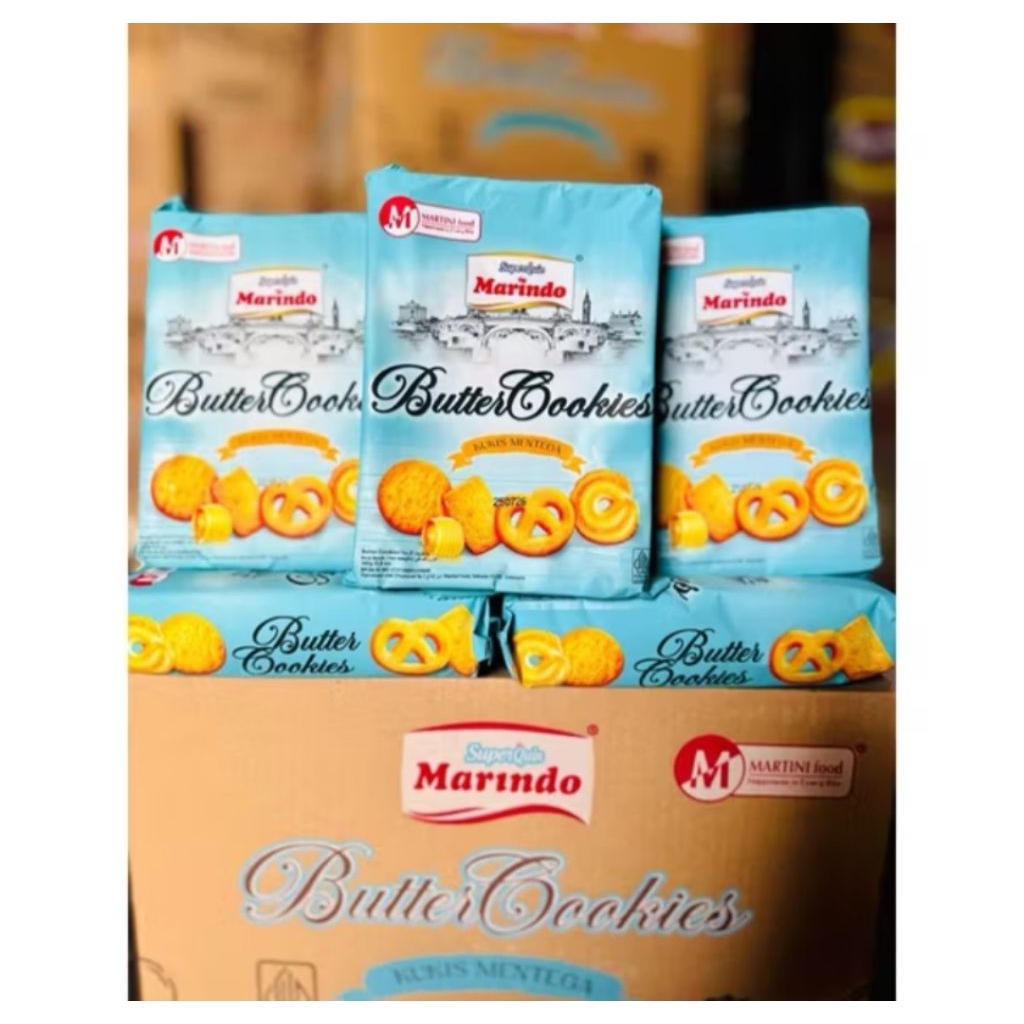 

Marindo butter cookies 165 gram 1 dus isi 24 pcs