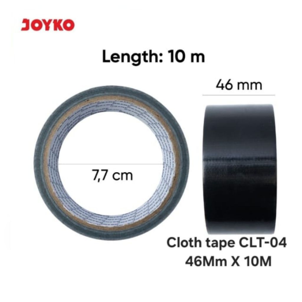 

Cloth Tape Joyko CLT-04 46mmx10M ( Plakban Kain 46 mm x 10 Meter )