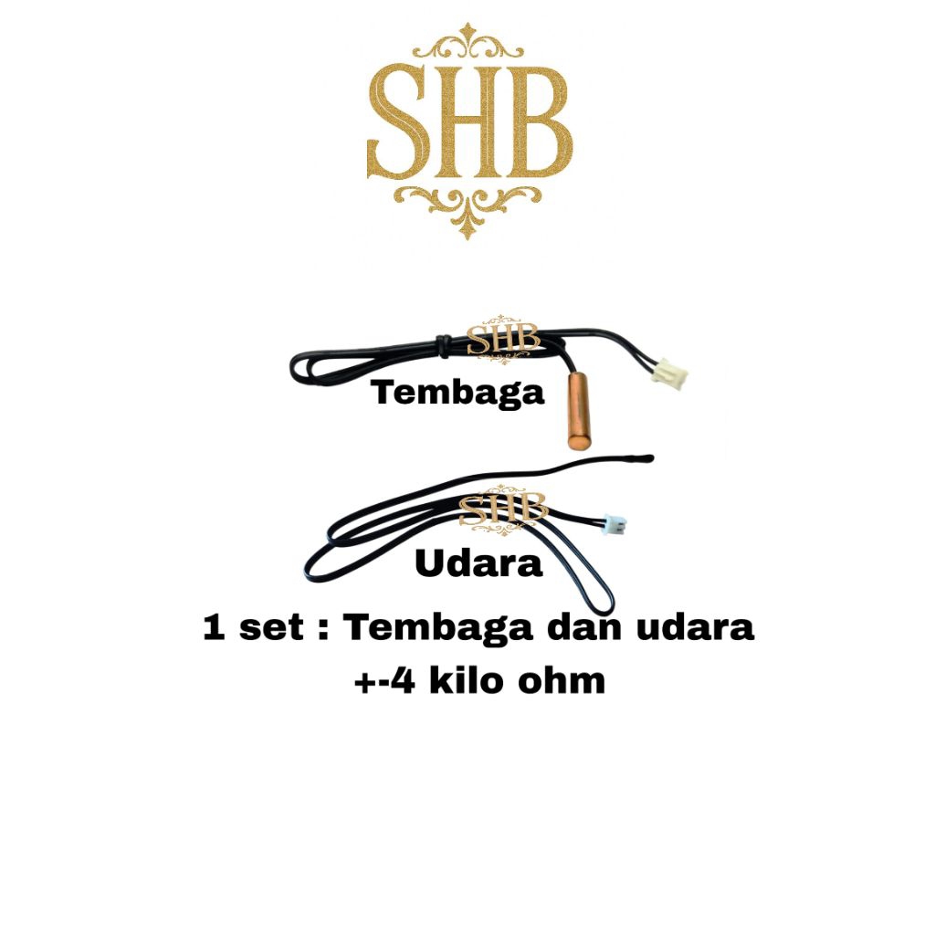 Thermistor AC AUX 1/2 PK 1 set tembaga dan udara - Sensor suhu AC AUX 1/2PK - Termis AC AUX 1 set